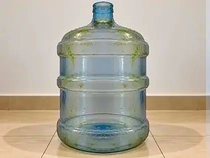 Used 20 L Water can with light microalgae spotting