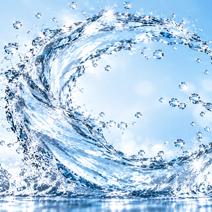 Cool water splash